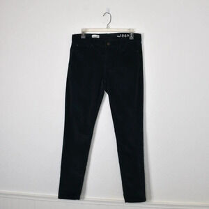 GAP 1969 Fine Corduroy Legging Jean Sz 29R Pants 5 Pocket Mid Rise Green Boho